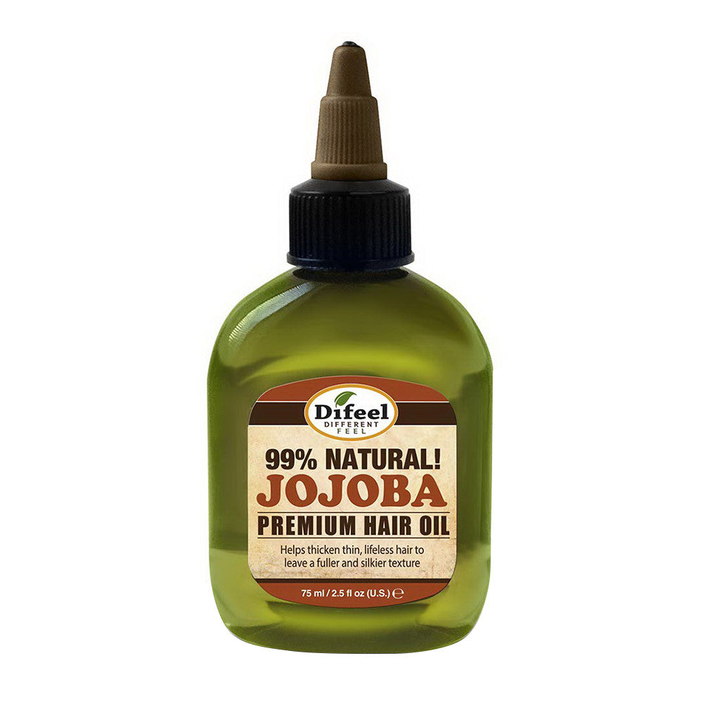 Difeel Premium Natural Hair Growth Oil, Jojoba, 2.5 Oz